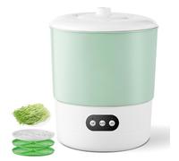 Machine de Germination de Haricots Intelligente, Machine de Culture de Germes de Haricots avec 3 Modes de Culture, Fonctionnement À Un Bouton, Pressurisation Double Couche, Kit de Germination a