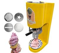 Machine de glace à spaghetti commerciale avec 4 moules de forme, fabricant de nouilles à glace, 28-30L/H Spaghetti-Eismaschine, pour les magasins de dessert & Utilisation à domicile
