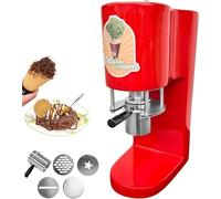 Machine de glace à spaghetti créative avec 4 moules de forme, machine électrique de crème glacée à nouilles 28-30 L/H