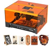 Machine de gravure laser 3W avec boîtier Machine de gravure laser incluse, gravure et découpe du bois, du métal et du verre Convient aux débutants (classe 1, 3000 mw)