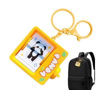 Machine de jeu d'animation, ornement de machine d'anime | Jouet d'animation porte-clés à tourner les pages, machine d'animation de tournage de page Porte-clés pour pendentif de sac à dos, jaune, Siehe
