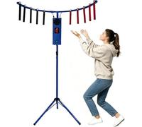 Machine De Jeu Darcade Catch Stick, Testeur De Réaction LED avec Trépied À Hauteur Réglable, Jeu De Vitesse Interactif pour Locations De Fêtes, Bars Et Événements Blue