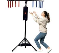 Machine De Jeu Darcade Catch Stick, Testeur De Réaction LED avec Trépied À Hauteur Réglable, Jeu De Vitesse Interactif pour Locations De Fêtes, Bars Et Événements Black