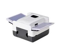 Machine de jeu de cartes : batterie rechargeable de 2000 mAh, mécanisme de mélange automatique, opération rapide à double couverture/accessoire compact | Tournoi rassemblant à la maison Daily Party F