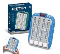 Machine de jeu de rythme interactive, jeu de glissement, jeu de fidget pop, jeu de réponse rapide, jeu de touches rythmique, jouet de défi musical pour enfants (bleu électronique)