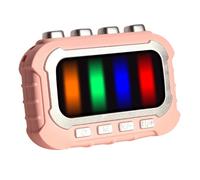 Machine de jeu de rythme : jouet sensoriel portable pour interactif, mode de défi musical avec fonction son et lumière, appareil de jeu portable pour , amateurs de musique, voyage