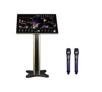 Machine De Karaoké 4 En 1 Avec Écran Tactile 21,5", Disque Dur 2 To, Micros Sans Fil Bluetooth, WiFi Captation Sonore Claire