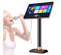 Machine De Karaoké À Écran Tactile De 20 Pouces, Compatible 4K, Commande De Chansons sur Téléphone, Wi-FI, Lecture De Films Et De Séries TV, Téléchargements De Millions De Chansons,4T
