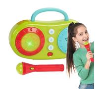 Machine de karaoké avec microphone pour enfants, haut-parleur Karaoké Machine | Jouet électrique éducatif pour enfants avec lumières et sons, cadeau de divertissement interactif pour fête, maison, ESC