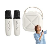 Machine De Karaoké Avec Microphones -machine De Karaoké Pour Enfants, Machine De Karaoké Traité Sans Fil Pour Enfants | Haut-parleur Vocaux Portable Girl Entertainment Pour Les Fans De La Famille