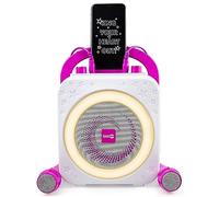 RockJam GRWM Karaoke Machine with Two Mics - Pink