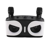 Machine de karaoké CheoTime, Haut-Parleur Bluetooth Portable avec 2 Microphones sans Fil Adultes et Enfants Éclairage Dynamique pour Les fêtes à Domicile et en Plein air (Blanc)