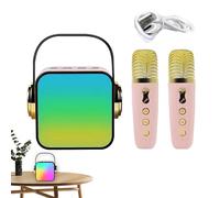 Machine de karaoké, haut-parleur portable avec microphone | Lecteur de karaoké pour chanter avec microphone sans fil - Ensemble d'enceintes avec microphone, machine de karaoké avec
