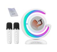 Machine de karaoké portable - Kit amplificateur de son, haut-parleur de karaoké double | Système de lecteur de musique avec effets de lumière, boîte de contrôle audio, performance vocale intérieure et