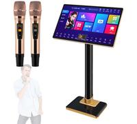 Machine De Karaoké Zayuzo À Écran Tactile Capacitif, Système De Karaoké Professionnel De 21,5 Pouces, avec Microphone sans Fil, Fonction Amplificateur De Puissance, Contrôle Via Application