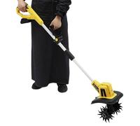 Machine de labourage électrique sans fil 20 V, 270 tr/min, avec dents en acier au manganèse, machine de labourage portable pour petits jardins, parterres de fleurs (22 cm de large, 16 cm de profondeur