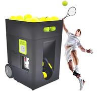 Machine de lancement de balle de tennis portable, machine de lancement de balle automatique intelligente, avec télécommande et application, angle de lancement réglable, 50 balles