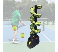 Machine de lancement de balles de tennis, lanceur de balles de tennis avec fréquence de service réglable et rotation automatique d'intensité, peut contenir environ 30 balles, exercice agile pour un en