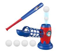 Machine de lancement de tennis et de baseball - Ensemble de jouets de sport pour enfants avec lanceur et balles, assemblage facile, construction durable | Idéal pour les exercices de batting dans la