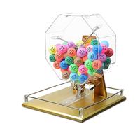 Machine de loterie à manivelle - Sélecteur manuel de numéros de boule avec poignée tournante, ensemble de bingo de luxe pour grands groupes et lieux de divertissement
