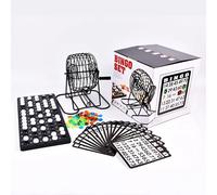 Machine de loterie de Bingo, ensemble de cage de jeu de Bingo en acier, famille adulte, grande fête, divertissement de groupe, jeu de société de table, balayages Bingo Set