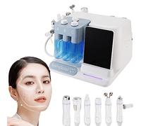 Machine De L'Oxygène Hydrafacial Beauté, Hydroxyde Bulle 6-In-1 Professionnel Diamant Microdermabrasion Water Peeling Hydro Dermabrasion Rf Scrubber Hydrafacial