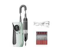 Machine de manucure électrique for perceuse à ongles 45000 tr/min avec écran LCD, Kit professionnel de lime à ongles sans fil for équipement à ongles en acrylique(Groen)