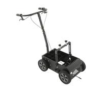 Machine de marquage de sol à deux lignes, double ligne, avec réglage de la hauteur et 12 compartiments de boîte de peinture, roues en caoutchouc antidérapantes pour terrains de sport, parkings