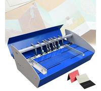 Machine de marquage électrique avec règle graduée, largeur 460 mm, profondeur de pli réglable, vitesse jusqu'à 10 m/min pour cartes de vœux et tickets