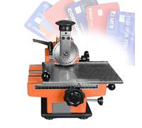 Machine de marquage, Petite Machine de marquage Semi-Automatique Manuelle compacte, Outil de Sculpture de Plaque signalétique en métal, Fixation magnétique, Carte PVC(2mm,Manual)