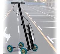 Machine de marquage routier manuelle, machine professionnelle de marquage de terrains de sport, de routes et de pelouses avec pulvérisateur de peinture, marquage de voies scolaires et industrielles.