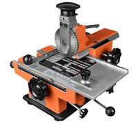 Machine de marquage semi-automatique pour imprimante d'étiquettes, roues de caractères personnalisables pour étiquettes métalliques durables sur cuivre, aluminium, acier inoxydable