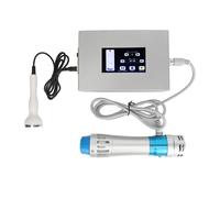 Machine de massage à ondes de choc pour les tissus profonds 2-en-1 avec 7 têtes et poignée bleue