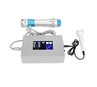 Machine de massage à ondes de choc pour tissus profonds 2-en-1 avec 7 têtes, poignée bleue