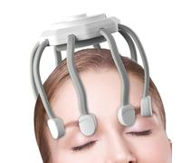 Machine de massage de tête sans fil - Masseur de pétrissage ABS à huit points, équipement relaxant de soins du cuir chevelu à trois vitesses, compagnon de bien-être léger | Bureau à domicile vacances