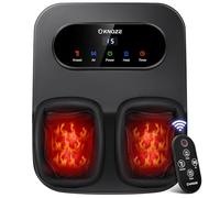 Machine de massage des pieds avec chaleur, massage shiatsu avec télécommande et écran tactile LCD, pétrissage profond pour fasciite plantaire et neuropathie, cadeaux pour lui et elle, convient aux