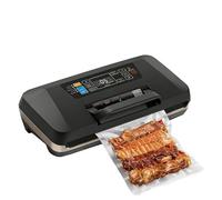 Machine de mise sous vide 95 kPa entièrement automatique 10 en 1 avec rangement for sacs, coupe-sacs intégré, mode humide et tuyau d'aspiration d'air, cuisson sous vide
