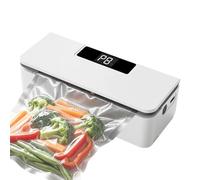 Machine de mise sous vide | Machine de scellage avec affichage LED | 2 Fonctions en 1 Scelleuse Thermique Portative et Coupeur | pour maison, dortoir, appartement, restaurant, snacks et
