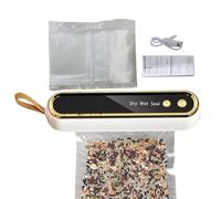 Machine de Mise sous Vide pour Aliments | Scelleuse Manuelle Portable | Scelleuse Sous Vide Compacte sans Fil avec 10 Sacs,Pour La Maison, Le Pique-Nique, Le Stockage, La Conservation De La Viande, Le