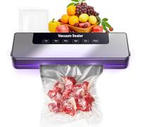 Machine de Mise sous Vide Professionnelle, 50 Sacs Inclus, Machine sous vide Modes Sec Humide, Scelleuse avec Couteau Intégré Pour Aliments et Conservation Automatique Secs et Humides Appareil