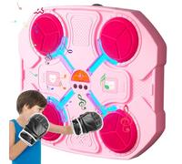 Machine de montage mural de boxe pour enfants adultes | machine de boxe à musique avec gants de boxe pour enfants, machine d'entraînement de musique à 3 vitesses, cible de boxe sans coup de poing pou