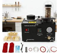 Machine de moulage sous vide pour la fabrication de bijoux, four de fusion du métal de 3 kg 1500 W, contrôle numérique PID 1250 ℃, kit de moulage de cire perdue avec creuset en graphite