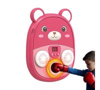 Machine de musique de boxe - Coussin déplacé avec objectif mural - Jouet LED rechargeable pour la formation à domicile - Sport pour en intérieur - Cadeau d'anniversaire pour adultes - Gym
