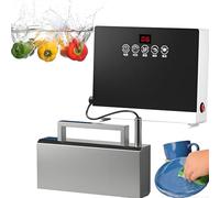 Machine de nettoyage à ultrasons pour vaisselle, argenterie, fruits et légumes - Alternative portable au lave-vaisselle avec contrôle tactile pour camping-car, dortoir, bureau