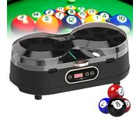 Machine de Nettoyage de Boules de Billard électrique avec écran LCD Tactile Intelligent et Doubles plaques rotatives, Machine de Polissage Automatique à Double Moteur, pour salles de Billard et Black