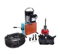 Machine de nettoyage de canalisations 1000 W 400 tr/min Longueur de nettoyage 30 m Diamètre 20-150 mm Appareil de nettoyage de tuyaux avec ressort de 12 m Déboucheur de canalisations en spirale