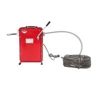 Machine de nettoyage de canalisations 240 W Déboucheur électrique Longueur de nettoyage 30 m Appareil de nettoyage de canalisations en spirale pour lavabos, douches, drains de sol