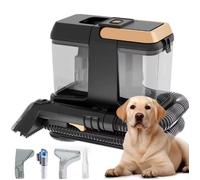 Machine de Nettoyage de Canapé 9 kpa 4 Têtes de Brosse Nettoyeur de Tapis Portatif Multifonction pour Voiture Canapé Poils d'animaux