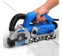 Machine de nettoyage de joints de carrelage, nettoyeur électrique de 1200 W avec vitesse de 9000 tr/min, profondeur de coupe réglable, sac à poussière et lame de scie pour sol et mur