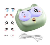 Machine de nettoyage de lentilles de contact, 3 modes d'entretien portable, outil de nettoyage USB pour lunettes pour les trajets à la maison, au quotidien, en voyage, au bureau, pour cosplay